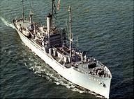 Foto: Das US-Spionageschiff Liberty; Rechte: WDR